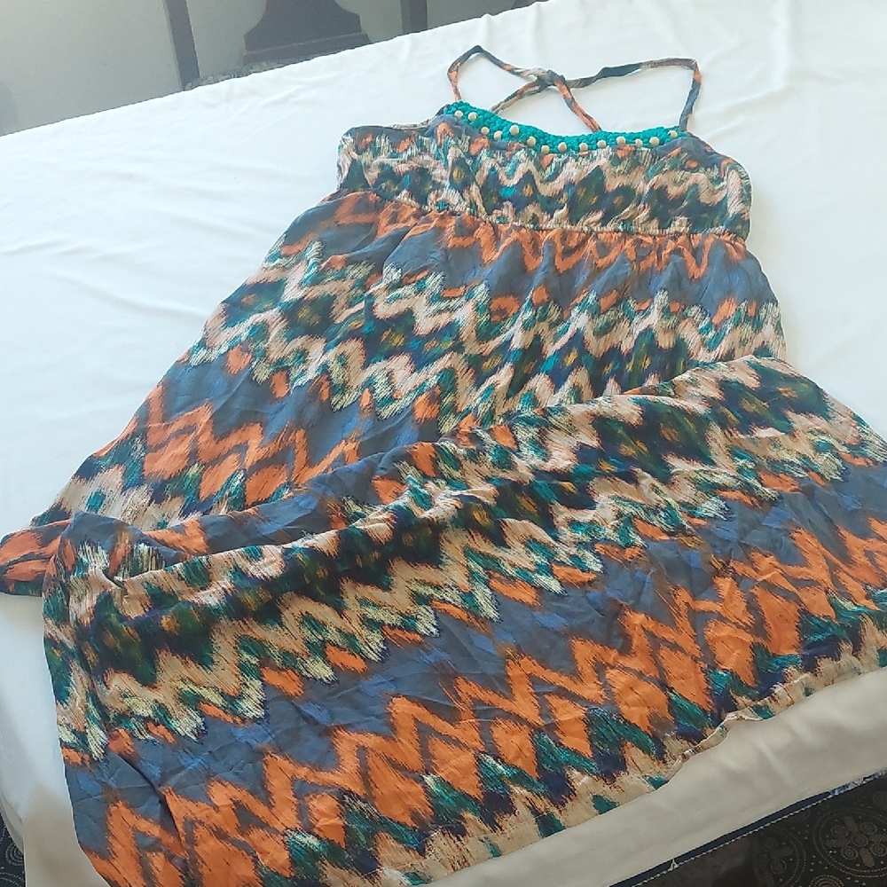 Mossimo Supply Co. Vibrant Bohimian Patterned Dress Size XL